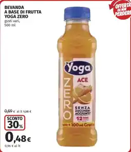 Ipercoop Beveranda a base di frutta Yoga Zero offerta
