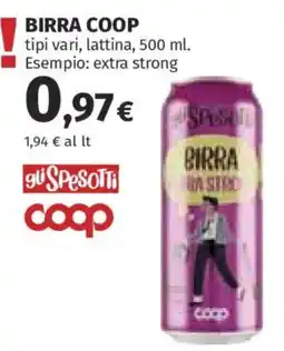 Ipercoop Birra Coop offerta