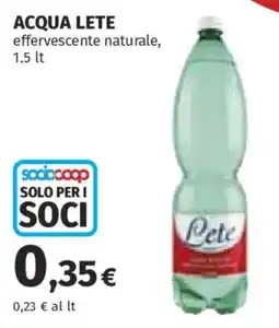 Ipercoop Acqua Lete offerta