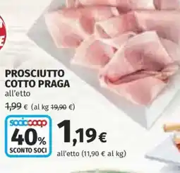 Ipercoop Prosciutto cotto Praga offerta