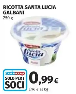 Ipercoop Ricotta Santa Lucia offerta