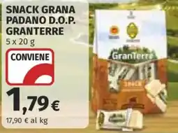 Ipercoop Snack grana padano d.o.p. granterre offerta