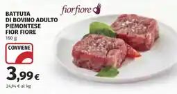 Ipercoop Battuta di bovino adulto piemontese Fior Fiore offerta