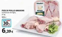 Ipercoop Fusi di pollo Amadori offerta