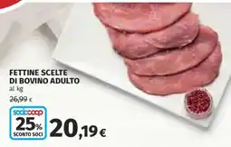 Ipercoop Fettine scelte di bovino adulto offerta