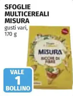 Ipercoop Sfoglie multicereali misura offerta