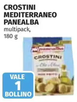 Ipercoop Crostini mediterraneo Panealba offerta