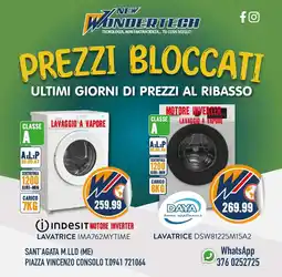 New Wondertech Lavatrice Indesit Motore Inverter offerta