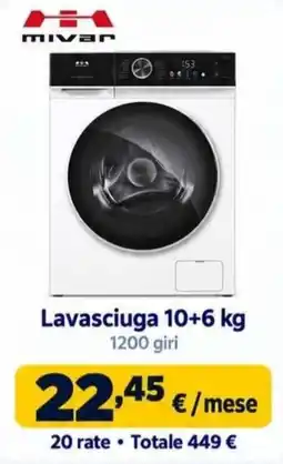 Sinergy Mivar lavasciuga offerta