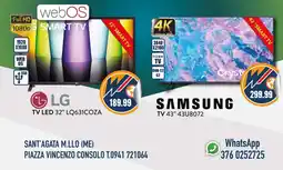 New Wondertech LG TV LED 32" LQ631COZA offerta