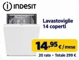Sinergy Indesit lavastoviglie 14 coperti offerta