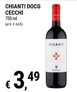 Tre Valli Supermercato Chianti Docg Cecchi offerta