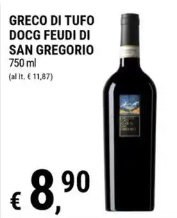 Tre Valli Supermercato Greco di Tufo DOCG Feudi di San Gregorio offerta