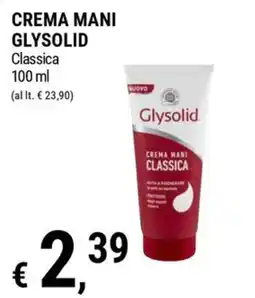 Tre Valli Supermercato Crema mani Glysolid Classica offerta