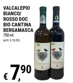 Tre Valli Supermercato Valcalepio Bianco/ Rosso Doc Bio Cantina Bergamasca offerta