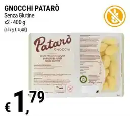 Tre Valli Supermercato Gnocchi Patarò senza glutine offerta
