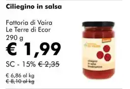 NaturaSì Ciliegino in salsa Fattoria di Vaira offerta