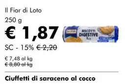 NaturaSì Il Fior di Loto Biscotti Digestive offerta