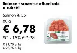 NaturaSì Salmon & Co Salmone scozzese affumicato a cubetti offerta