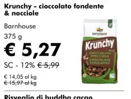 NaturaSì Krunchy cioccolato fondente & nocciole offerta