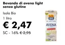 NaturaSì Beveranda di avena light senza glutine Isola Bio offerta