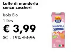 NaturaSì Latte di mandorla senza zuccheri Isola Bio offerta