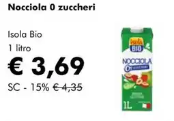 NaturaSì Isola Bio Nocciola 0 zuccheri offerta
