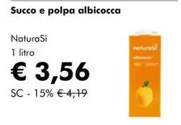 NaturaSì Succo e polpa albicocca NaturaSi offerta
