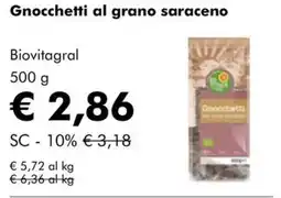 NaturaSì Gnocchetti al grano saraceno Biovitagra offerta