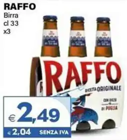 Boningros Cash and Carry Raffo Birra offerta