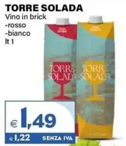 Boningros Cash and Carry Torre Solada Vino in brick rosso/bianco offerta