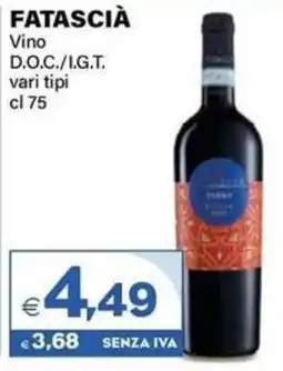 Boningros Cash and Carry Fataschia Vino D.O.C./I.G.T. offerta