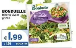 Boningros Cash and Carry Bonduelle Ricetta vivace offerta