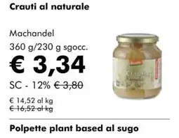 NaturaSì Crauti al naturale Machandel offerta