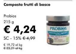 NaturaSì Composta frutti di bosco Probios offerta