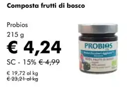 NaturaSì Composta frutti di bosco Probios offerta