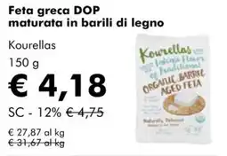 NaturaSì Feta greca DOP maturata in barili di legno Kourellas offerta