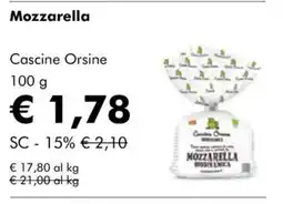 NaturaSì Mozzarella Cascine Orsine offerta