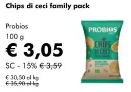 NaturaSì Probios chips di ceci offerta