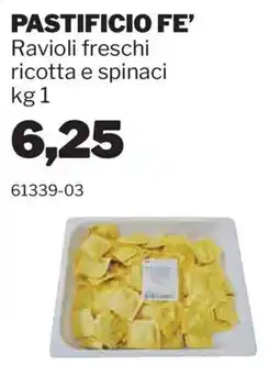 GrosMarket Ravioli freschi ricotta e spinaci offerta