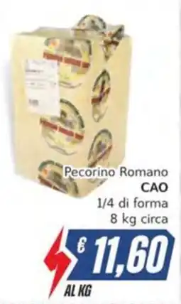 Italy Cash Pecorino Romano CAO offerta