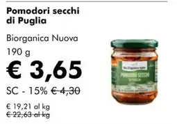 NaturaSì Pomodori secchi di Puglia Biorganica Nuova offerta