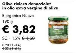 NaturaSì Olive riviera denocciolat Biorganica Nuova offerta