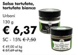 NaturaSì Salsa tartufata, tartufata bianca Urbani offerta