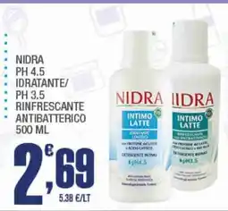 Splendidi e Splendenti Nidra Intimo Latte offerta