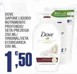 Splendidi e Splendenti Dove sapone liquido nutrimento profondo/seta preziosa offerta