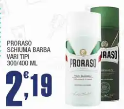 Splendidi e Splendenti Proraso schiuma barba offerta