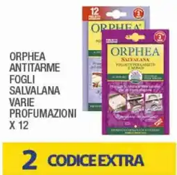 Splendidi e Splendenti Orphea antitarme fogli salvatana offerta