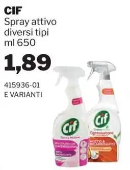 GrosMarket Cif Spray attivo offerta