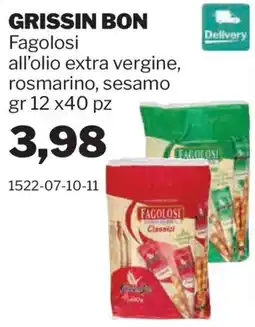 GrosMarket Grissin Bon Fagolosi offerta